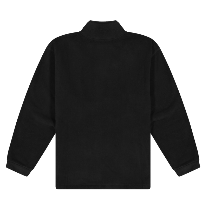 MENS BLACK MICROFLEECE JACKET - FULL ZIP
