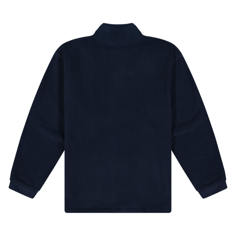 MENS NAVY MICROFLEECE JACKET - FULL ZIP