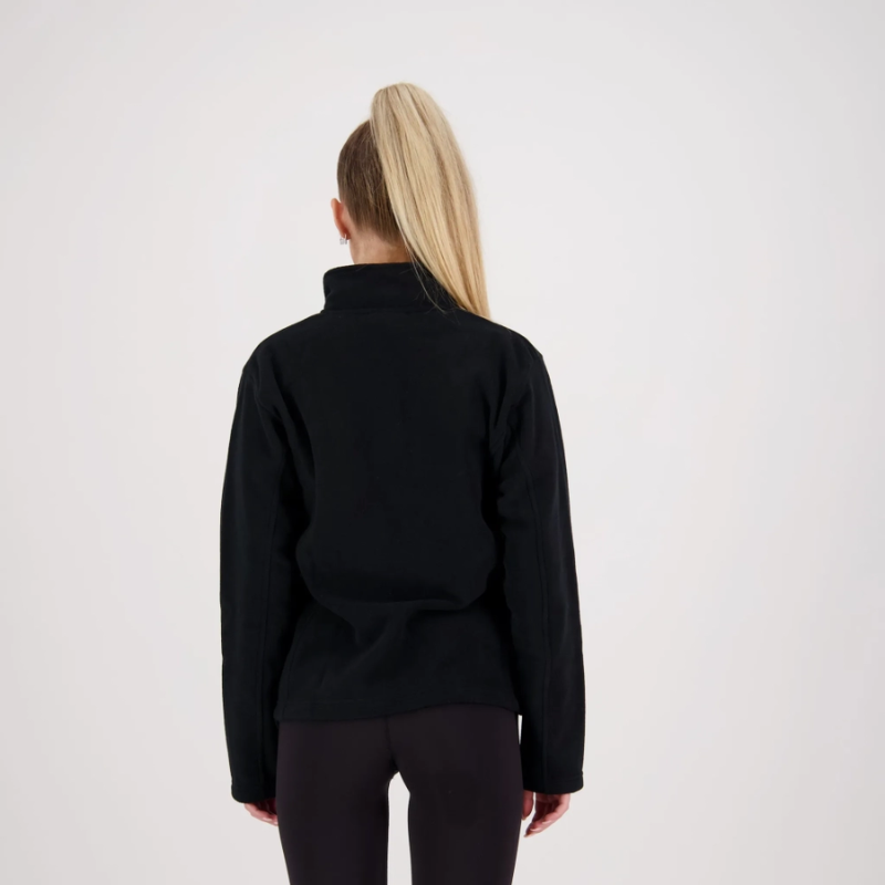 BLACK MICROFLEECE JACKET - WOMENS