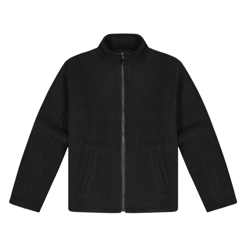 BLACK MICROFLEECE JACKET - WOMENS