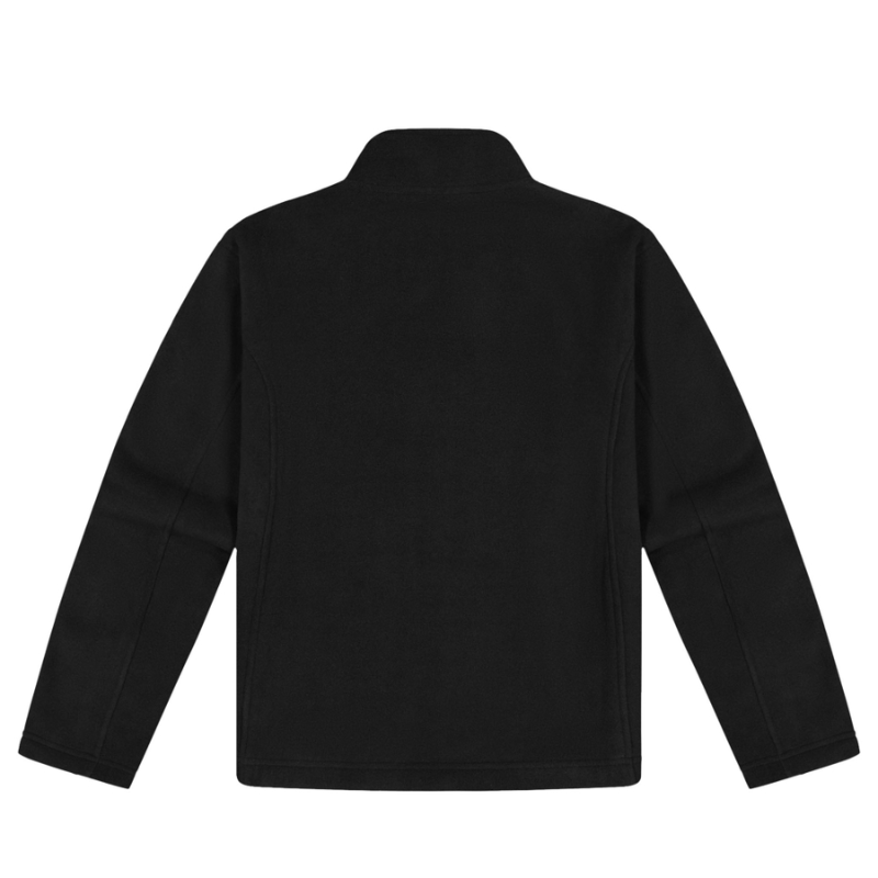 BLACK MICROFLEECE JACKET - WOMENS