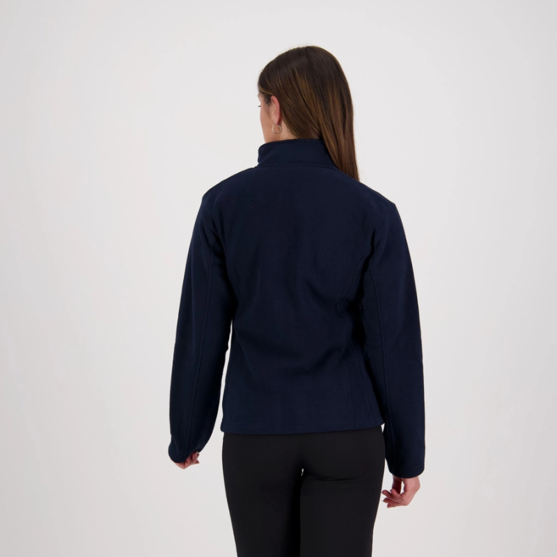 NAVY MICROFLEECE JACKET - WOMENS