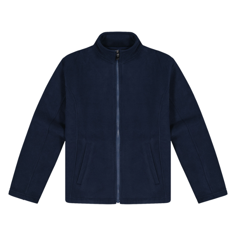 NAVY MICROFLEECE JACKET - WOMENS