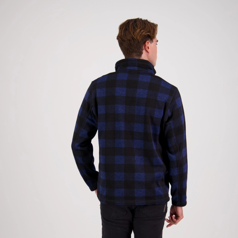 OKARITO MENS HALF ZIP FLEECE - NAVY