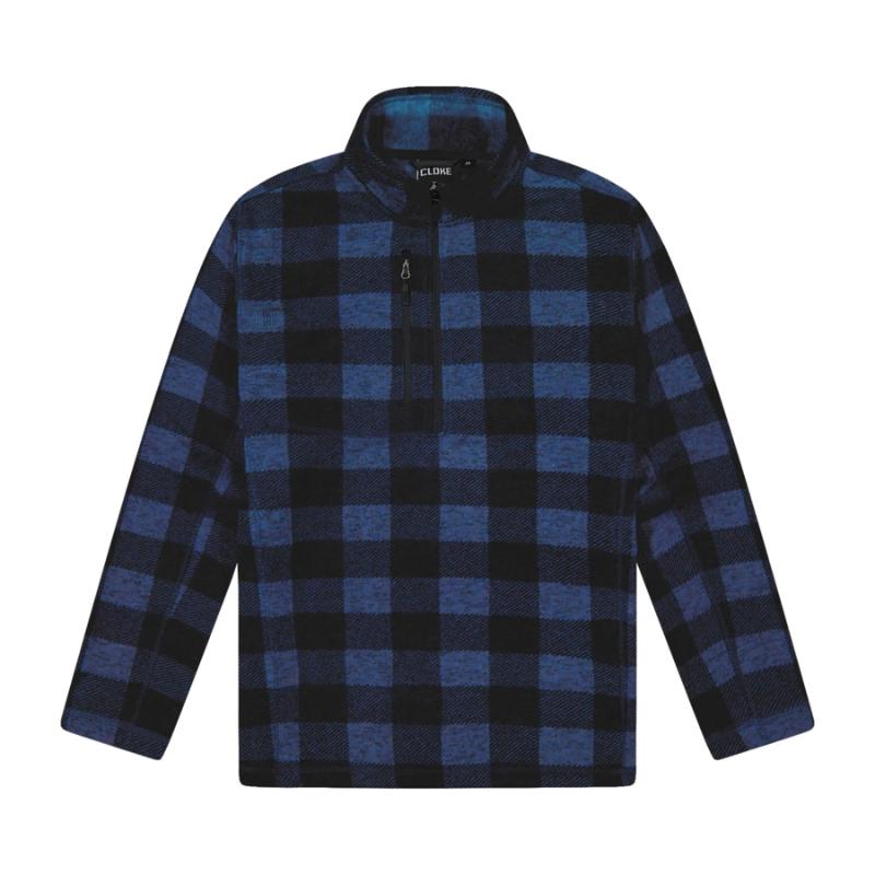 OKARITO MENS HALF ZIP FLEECE - NAVY