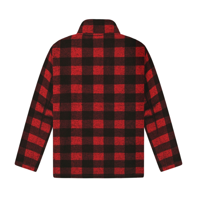 OKARITO MENS HALF ZIP FLEECE - RED