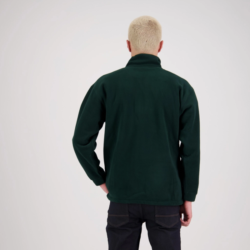 MENS MICROFLEECE HALF ZIP TOP (FOREST)